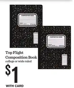 Mariano's Top Flight Composition Book offer