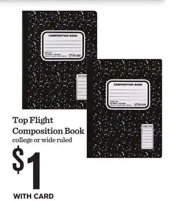 Mariano's Top Flight Composition Book offer