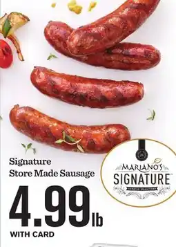 Mariano's Signature Store Made Sausage offer