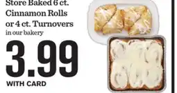 Mariano's Store Baked 6 ct. Cinnamon Rolls or 4 ct. Turnovers offer