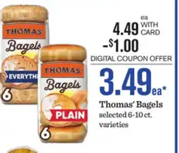 Mariano's Thomas' Bagels offer
