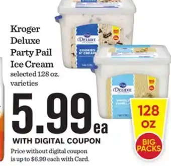 Mariano's Kroger Deluxe Party Pail Ice Cream offer