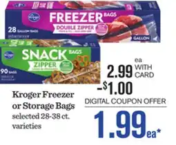 Mariano's Kroger Freezer or Storage Bags offer