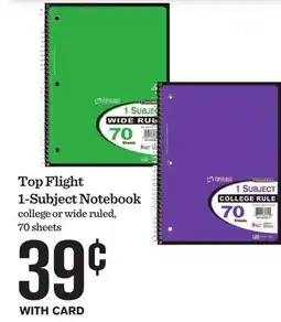 Mariano's Top Flight 1-Subject Notebook offer