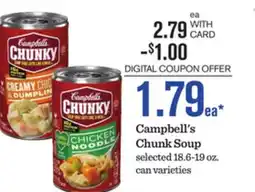 Mariano's Campbell's Chunk Soup offer