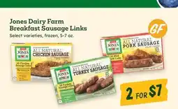 Sprouts Farmers Market Jones Dairy Farm Breakfast Sausage Links offer