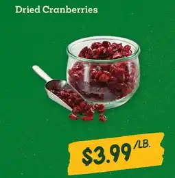 Sprouts Farmers Market Dried Cranberries offer