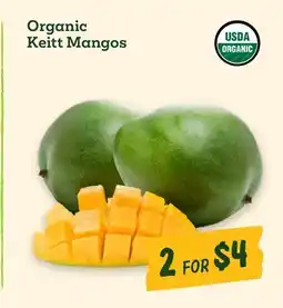 Sprouts Farmers Market Organic Keitt Mangos offer