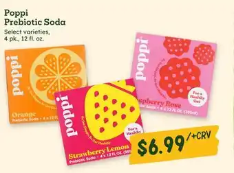 Sprouts Farmers Market Poppi Prebiotic Soda offer