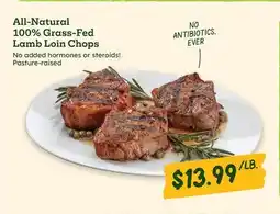 Sprouts Farmers Market All-Natural 100% Grass-Fed Lamb Loin Chops offer