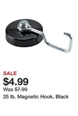 Harbor Freight Tools 25 lb. Magnetic Hook, Black offer