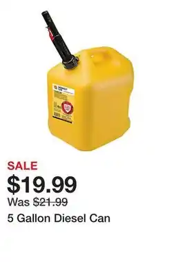 Harbor Freight Tools 5 Gallon Diesel Can offer