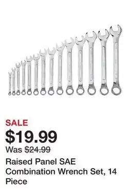 Harbor Freight Tools Raised Panel SAE Combination Wrench Set, 14 Piece offer