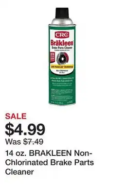 Harbor Freight Tools 14 oz. BRAKLEEN Non-Chlorinated Brake Parts Cleaner offer