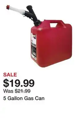 Harbor Freight Tools 5 Gallon Gas Can offer