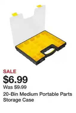 Harbor Freight Tools 20-Bin Medium Portable Parts Storage Case offer