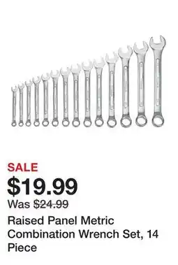 Harbor Freight Tools Raised Panel Metric Combination Wrench Set, 14 Piece offer