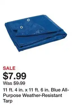 Harbor Freight Tools 11 ft. 4 in. x 11 ft. 6 in. Blue All-Purpose Weather-Resistant Tarp offer
