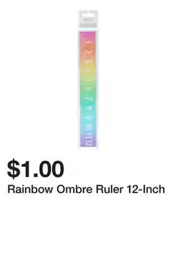 Five Below Rainbow Ombre Ruler 12-Inch offer