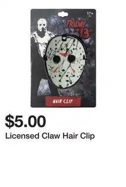 Five Below Licensed Claw Hair Clip offer