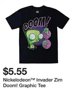 Five Below Nickelodeon Invader Zim Doom! Graphic Tee offer
