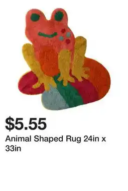 Five Below Animal Shaped Rug 24in x 33in offer