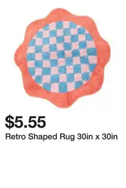 Five Below Retro Shaped Rug 30in x 30in offer