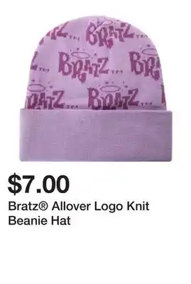 Five Below Bratz Allover Logo Knit Beanie Hat offer