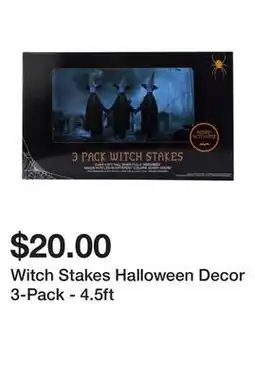 Five Below Witch Stakes Halloween Decor 3-Pack - 4.5ft offer