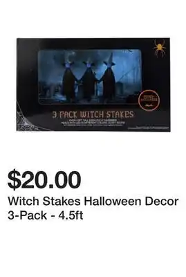 Five Below Witch Stakes Halloween Decor 3-Pack - 4.5ft offer