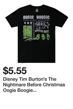 Five Below Disney Tim Burton's The Nightmare Before Christmas Oogie Boogie Graphic Tee offer