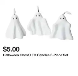 Five Below Halloween Ghost LED Candles 3-Piece Set offer