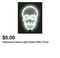 Five Below Halloween Neon Light Stake With Timer offer