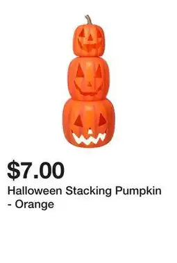 Five Below Halloween Stacking Pumpkin - Orange offer