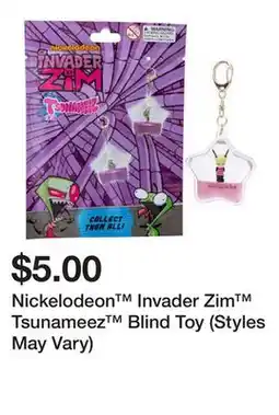 Five Below Nickelodeon Invader Zim Tsunameez Blind Toy (Styles May Vary) offer