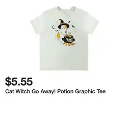 Five Below Cat Witch Go Away! Potion Graphic Tee offer