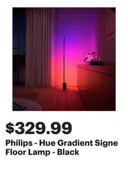 Best Buy Philips - Hue Gradient Signe Floor Lamp - Black offer