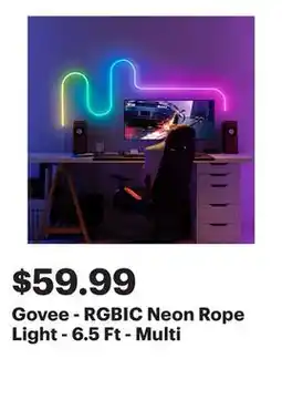 Best Buy Govee - RGBIC Neon Rope Light - 6.5 Ft - Multi offer