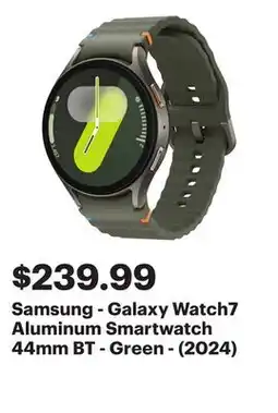 Best Buy Samsung - Galaxy Watch7 Aluminum Smartwatch 44mm BT - Green - (2024) offer