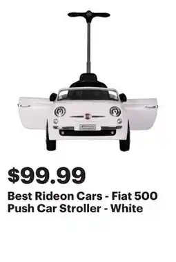 Best Buy Best Rideon Cars - Fiat 500 Push Car Stroller - White offer