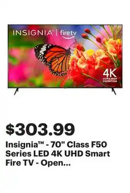 Best Buy Insignia - 70 Class F50 Series LED 4K UHD Smart Fire TV - Open Box - Good offer