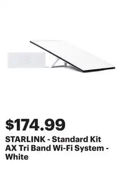 Best Buy STARLINK - Standard Kit AX Tri Band Wi-Fi System - White offer