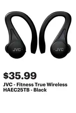 Best Buy JVC - Fitness True Wireless HAEC25TB - Black offer