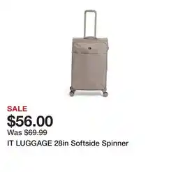 Marshalls IT LUGGAGE 28in Softside Spinner offer