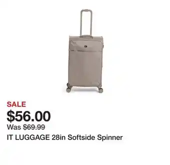 Marshalls IT LUGGAGE 28in Softside Spinner offer