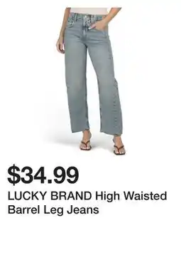 Marshalls LUCKY BRAND High Waisted Barrel Leg Jeans offer