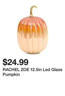 Marshalls RACHEL ZOE 12.5in Led Glass Pumpkin offer