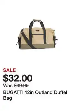 Marshalls BUGATTI 12in Outland Duffel Bag offer