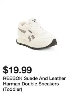 Marshalls REEBOK Suede And Leather Harman Double Sneakers (Toddler) offer
