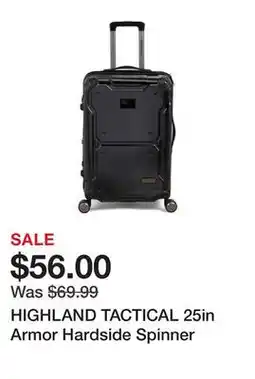 Marshalls HIGHLAND TACTICAL 25in Armor Hardside Spinner offer
